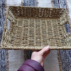 Woven Natural Basket Tray